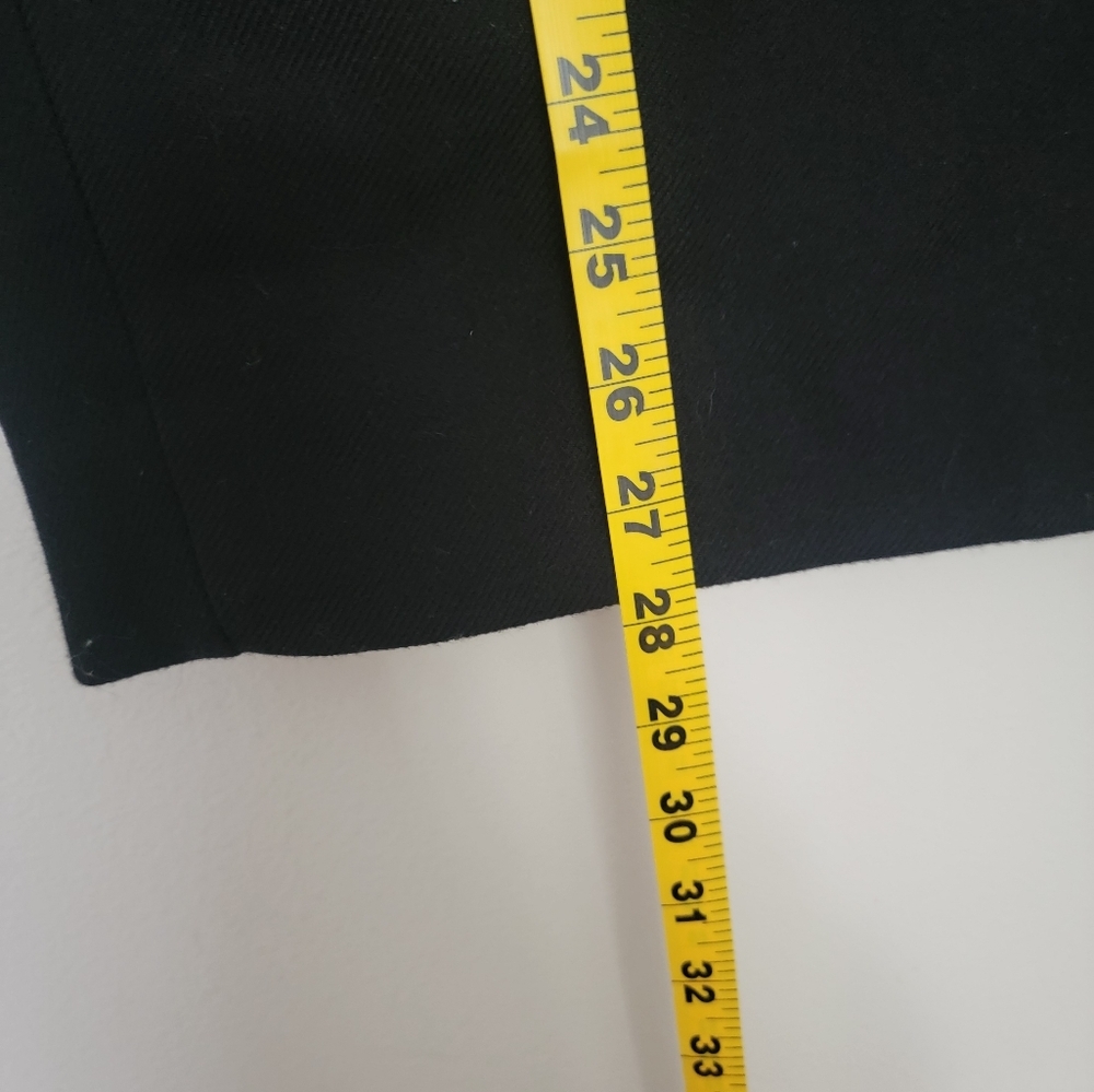 J. Crew Elegant Wool Black Pencil Skirt - Picture 6 of 8